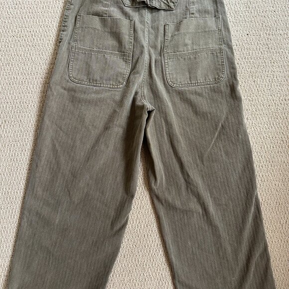 Free People Womens Green High waisted chinos - Picture 2 of 12